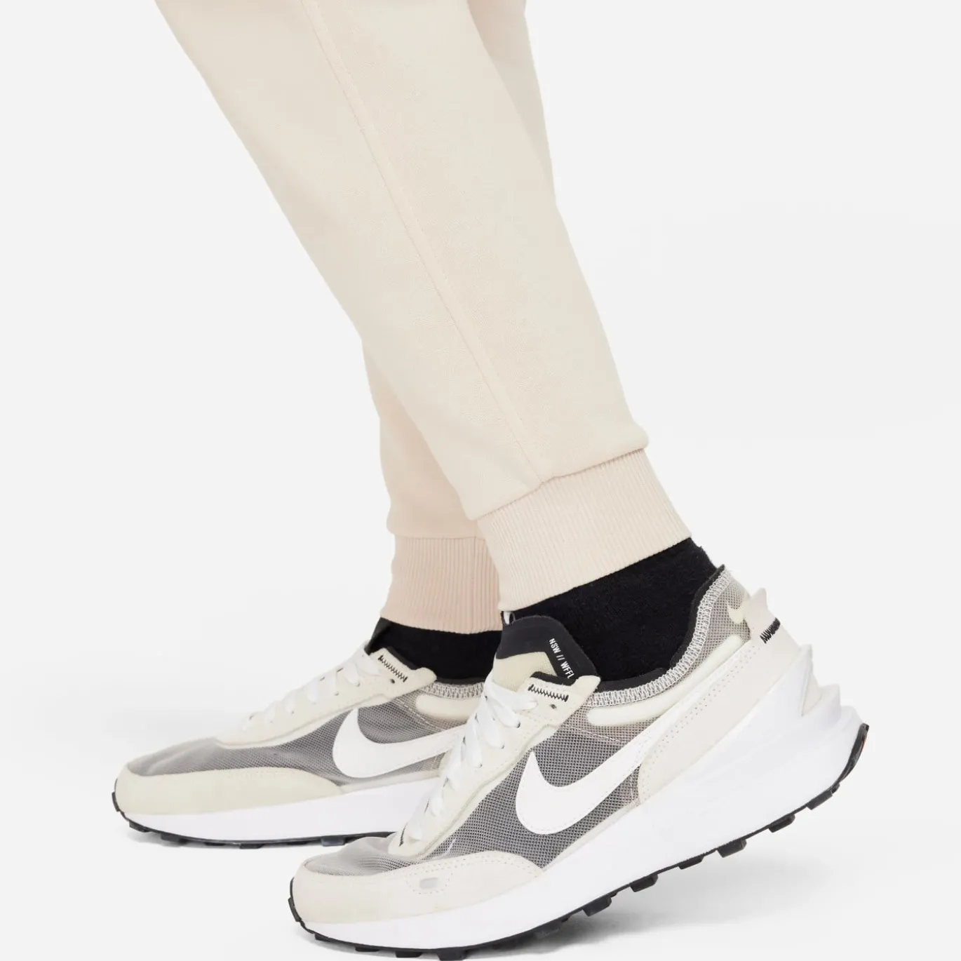 Nike Sportswear Club Fleece Joggingbroek Kids Lichtbeige Wit