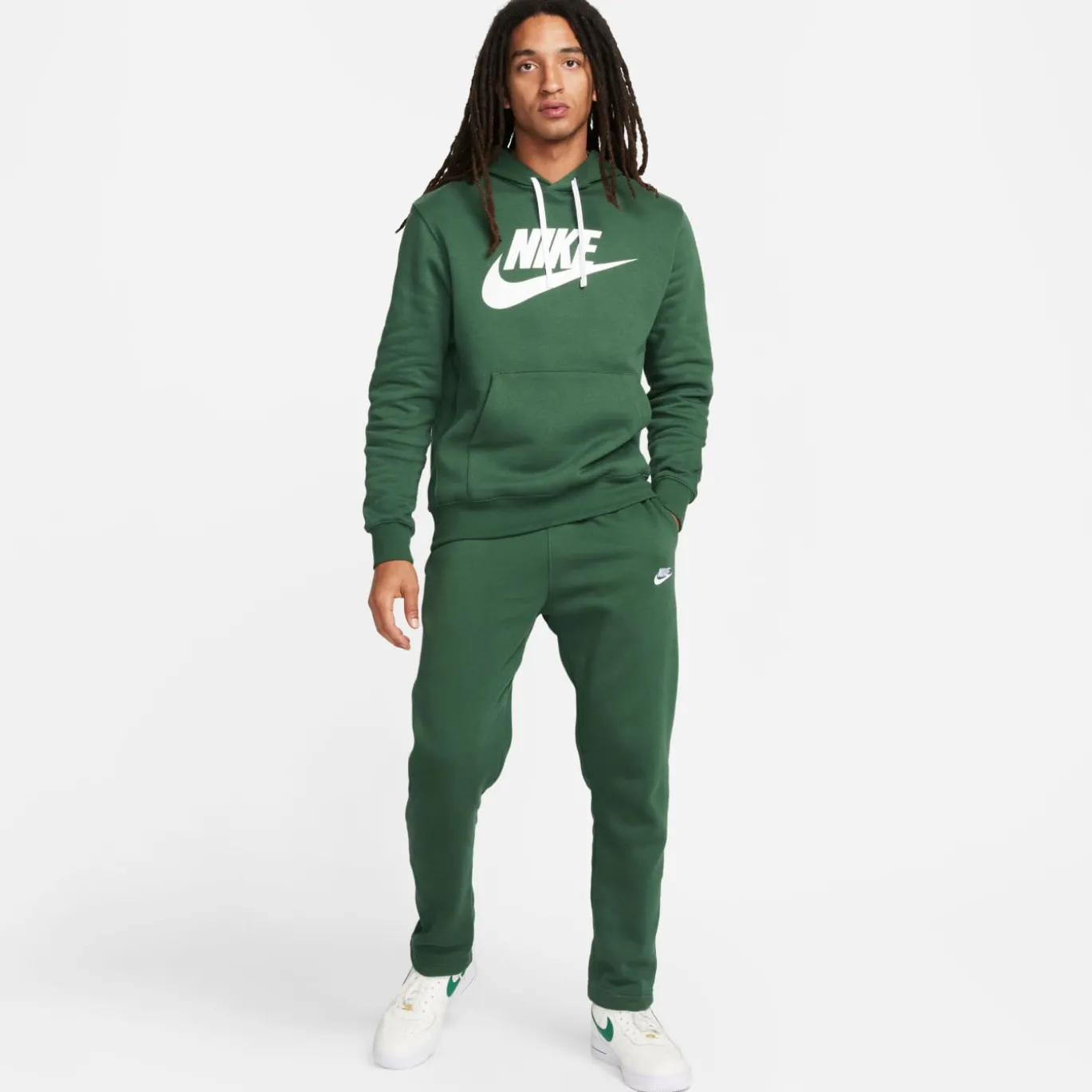 Nike Sportswear Club Fleece Jogger Groen Wit