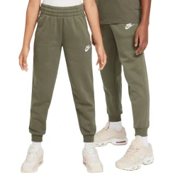 Nike Sportswear Club Fleece Joggingbroek Kids Olijfgroen Wit