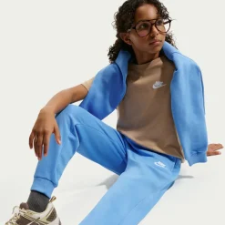 Nike Sportswear Club Fleece Joggingbroek Kids Blauw Wit