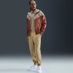 Nike Sportswear Club Fleece Joggingbroek Beige Wit