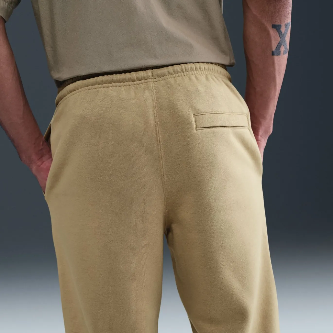 Nike Sportswear Club Fleece Joggingbroek Beige Wit
