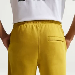Nike Sportswear Club Fleece Joggingbroek Donkergeel Wit