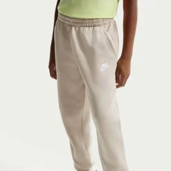 Nike Sportswear Club Fleece Joggingbroek Kids Lichtbruin Wit