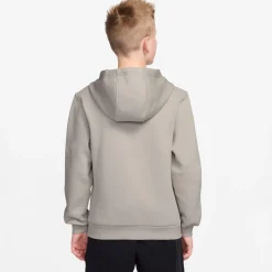 Nike Sportswear Club Fleece Joggingpak Hooded Kids Lichtbruin Wit