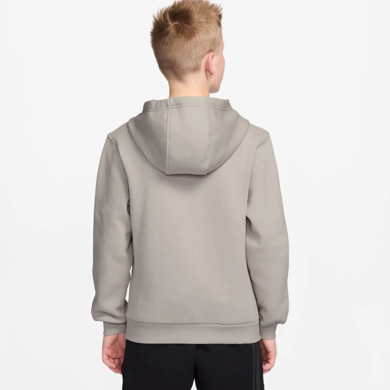 Nike Sportswear Club Fleece Joggingpak Hooded Kids Lichtbruin Wit