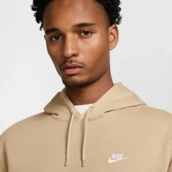 Nike Sportswear Club Fleece Joggingpak Hooded Beige Wit