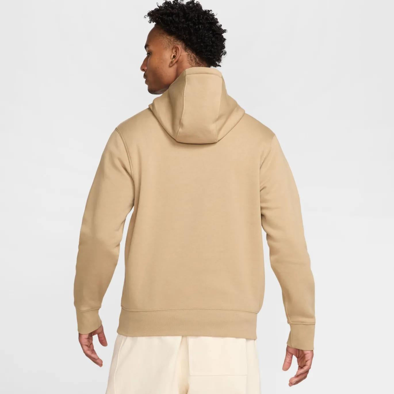 Nike Sportswear Club Fleece Joggingpak Hooded Beige Wit