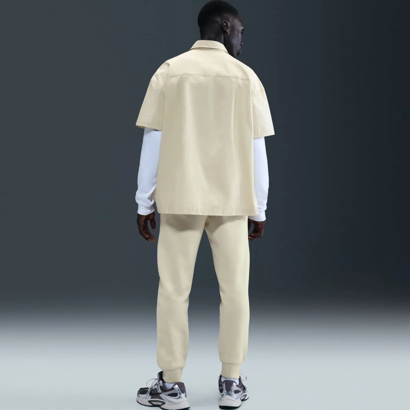 Nike Sportswear Club Fleece Joggingbroek Lichtbeige Wit