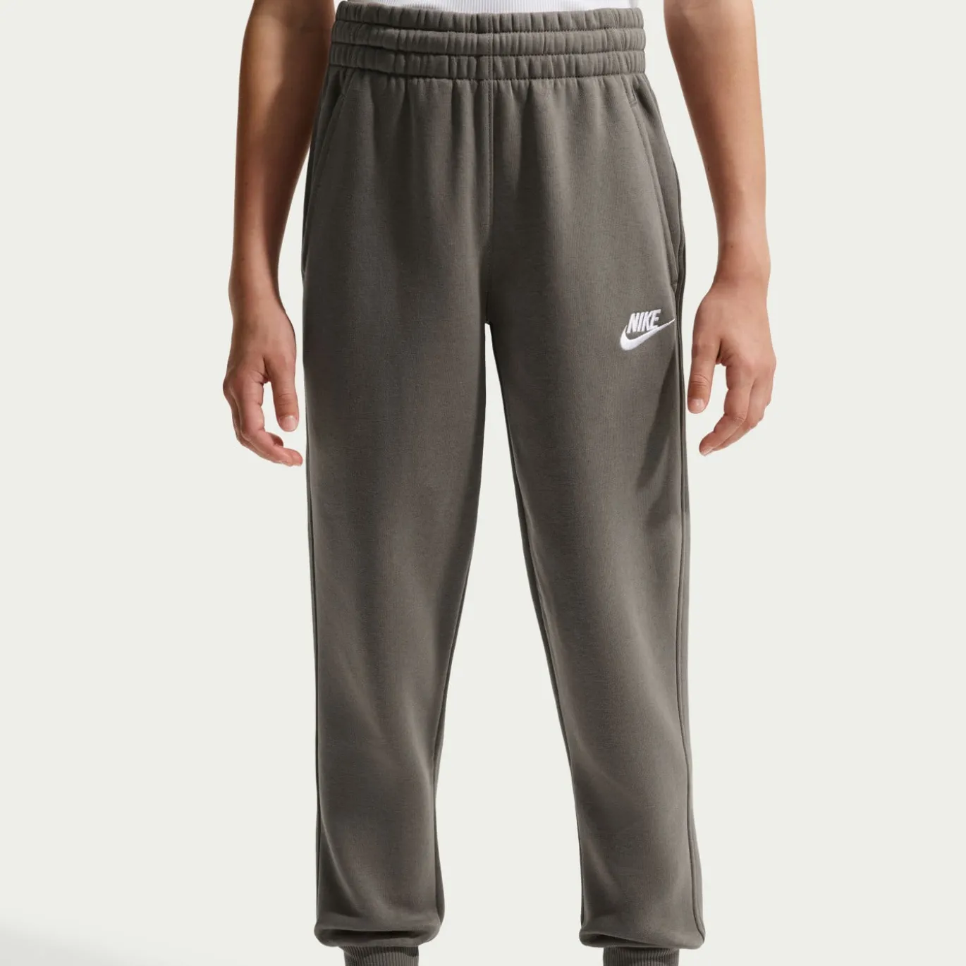 Nike Sportswear Club Fleece Joggingbroek Kids Donkergrijs Wit