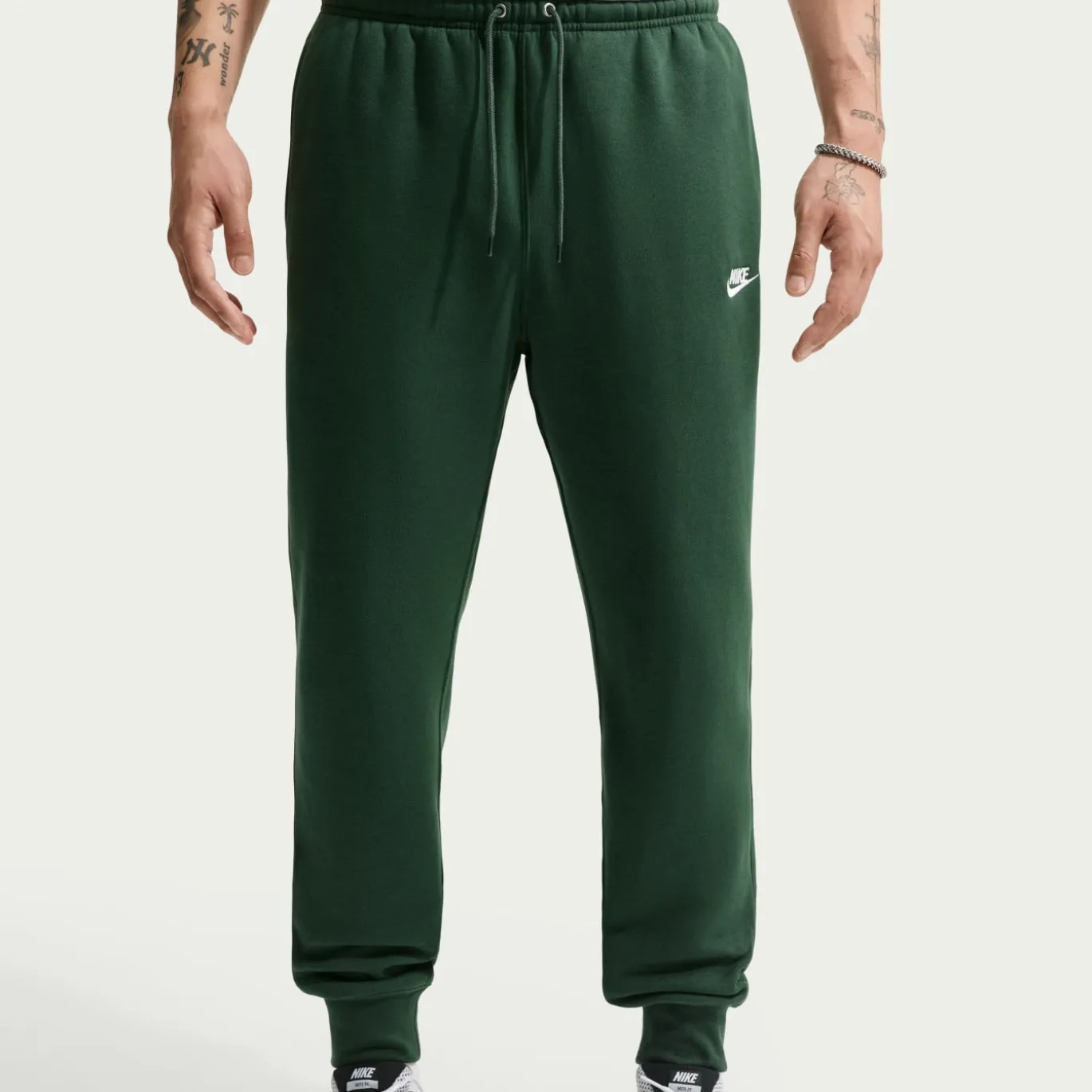 Nike Sportswear Club Fleece Joggingbroek Donkergroen Wit