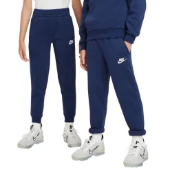 Nike Sportswear Club Fleece Joggingbroek Kids Donkerblauw Wit