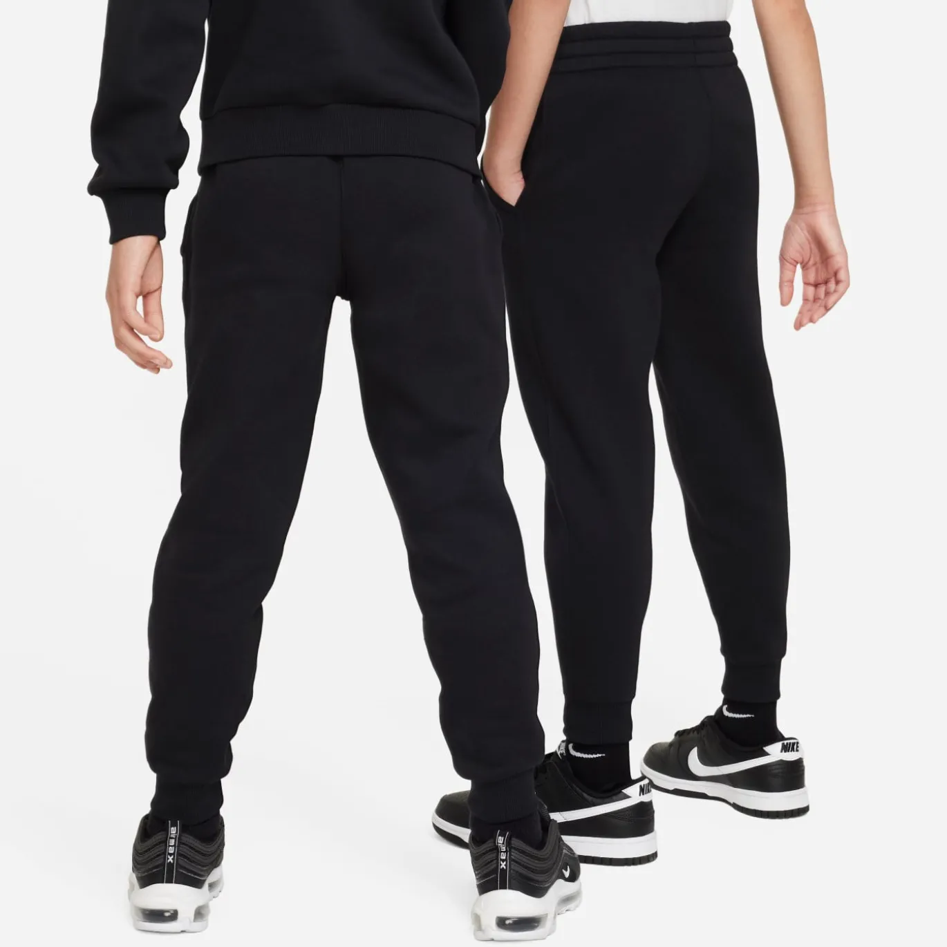 Nike Sportswear Club Fleece Joggingbroek Kids Zwart Wit