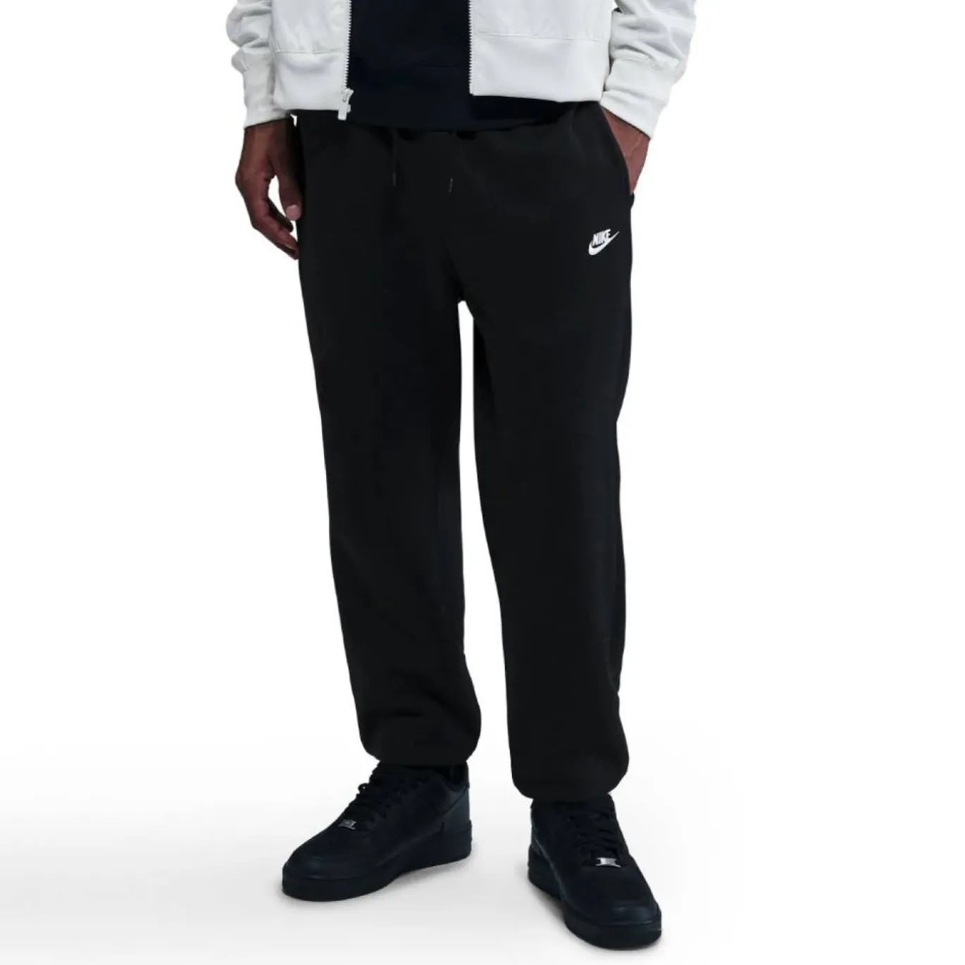 Nike Sportswear Club Fleece Joggingbroek Zwart Wit