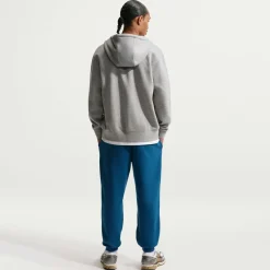 Nike Sportswear Club Fleece Joggingpak Hooded Donkerblauw Lichtbeige