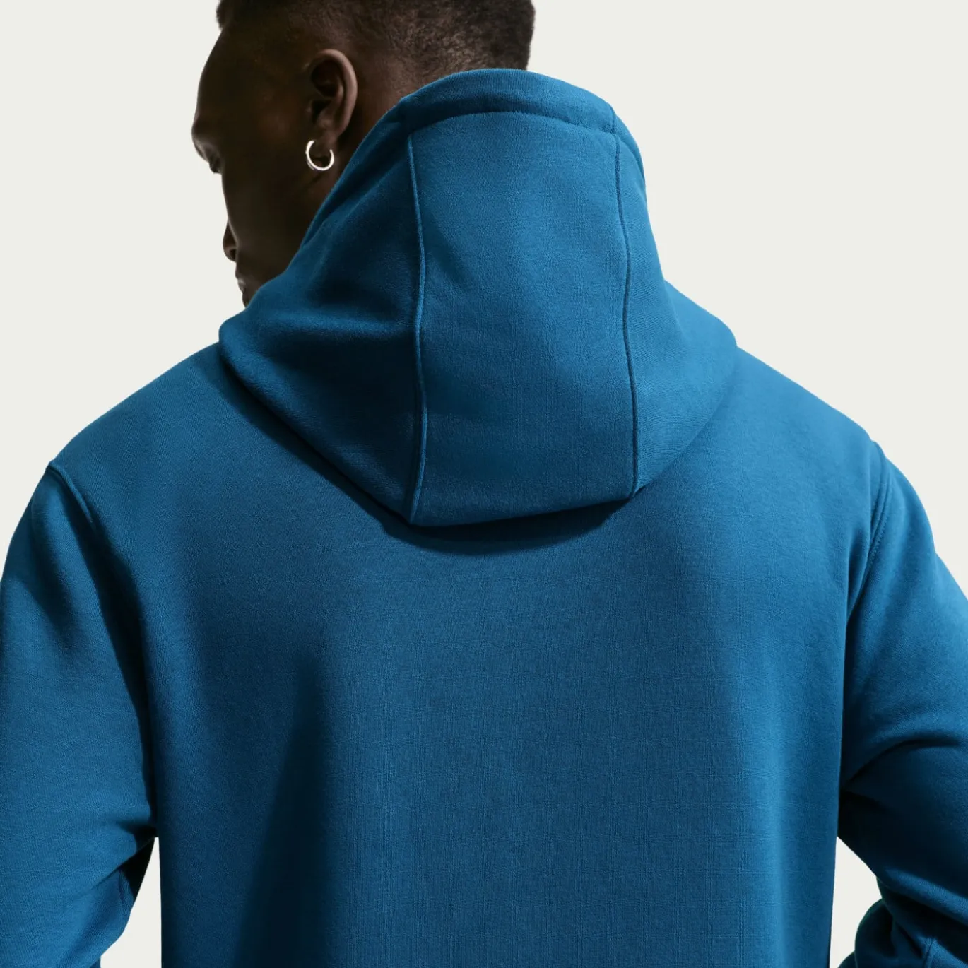 Nike Sportswear Club Fleece Joggingpak Hooded Donkerblauw Lichtbeige