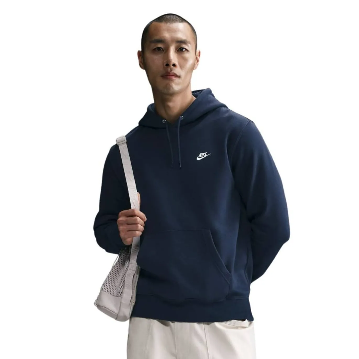 Nike Sportswear Club Fleece Joggingpak Hooded Donkerblauw Wit