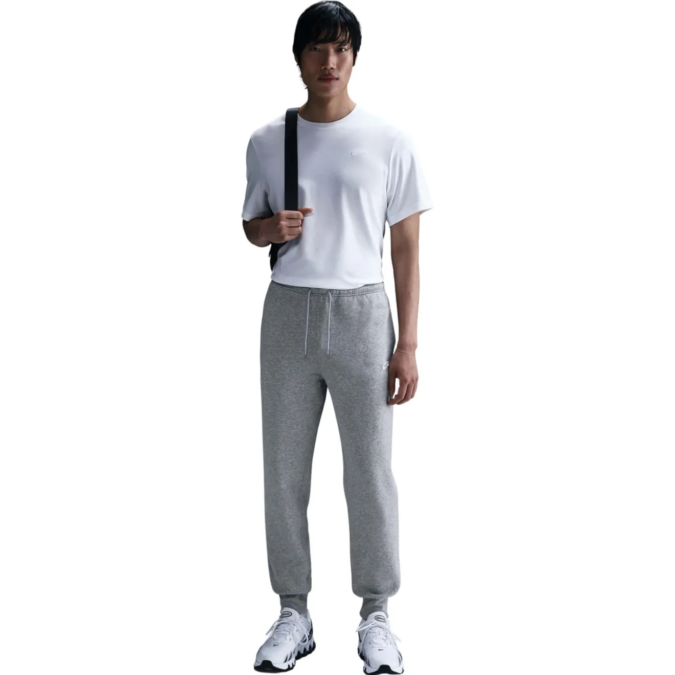 Nike Sportswear Club Fleece Joggingpak Hooded Grijs Wit