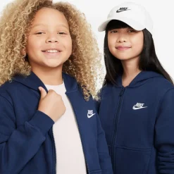 Nike Sportswear Club Fleece Trainingspak Kids Donkerblauw Wit