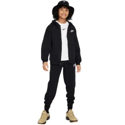 Nike Sportswear Club Fleece Trainingspak Full-Zip Hooded Kids Zwart Wit
