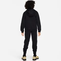 Nike Sportswear Club Fleece Trainingspak Full-Zip Hooded Kids Zwart Wit