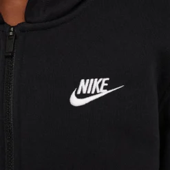 Nike Sportswear Club Fleece Trainingspak Full-Zip Hooded Kids Zwart Wit