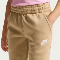 Nike Sportswear Club Fleece Trainingspak Hooded Kids Beige Wit