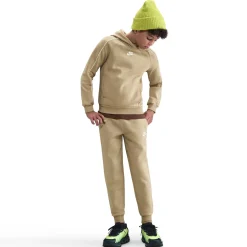 Nike Sportswear Club Fleece Trainingspak Hooded Kids Beige Wit
