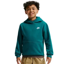 Nike Sportswear Club Fleece Trainingspak Hooded Kids Turquoise Wit