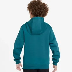 Nike Sportswear Club Fleece Trainingspak Hooded Kids Turquoise Wit