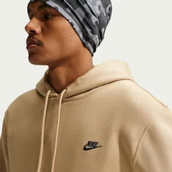 Nike Sportswear Club Fleece Trainingspak Hooded Donkerbeige Donkerblauw
