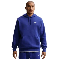 Nike Sportswear Club Fleece Trainingspak Hooded Felblauw Wit