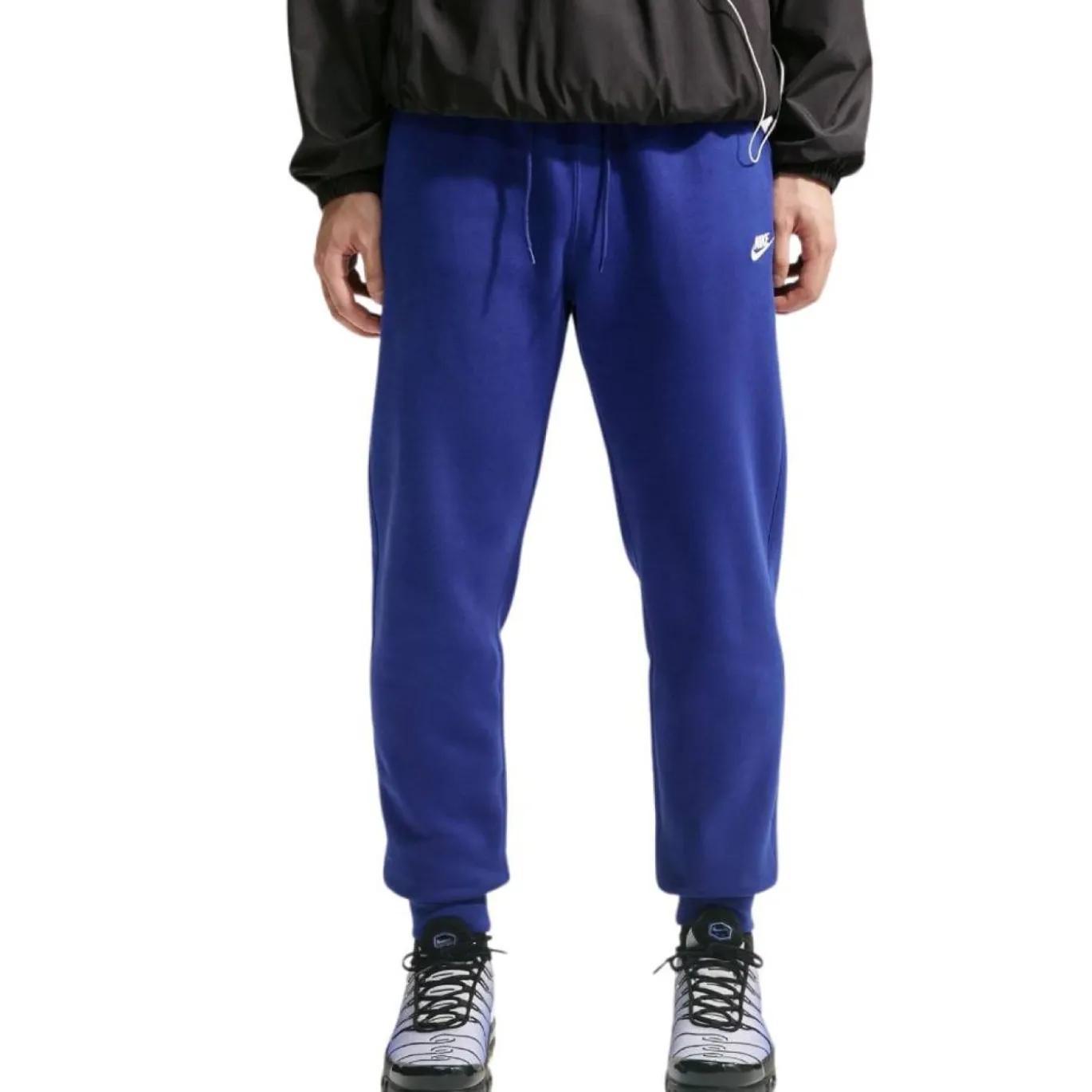 Nike Sportswear Club Fleece Trainingspak Hooded Felblauw Wit