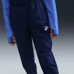 Nike Sportswear Club Fleece Trainingspak Hooded Kids Donkerblauw Wit