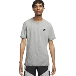 Nike Sportswear Club T-Shirt Grijs Zwart