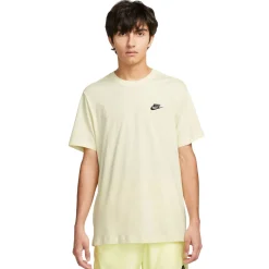 Nike Sportswear Club T-Shirt Lichtgeel Zwart
