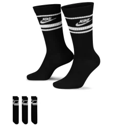 Nike Sportswear Dri-FIT Everyday Essential Crew Sokken 3-Pack Zwart Wit