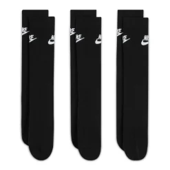 Nike Sportswear Everyday Essential Crew Sokken 3-Pack Zwart Wit