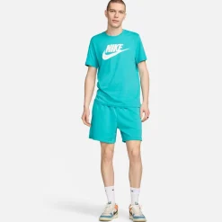 Nike Sportswear Icon Futura T-Shirt Turquoise Wit