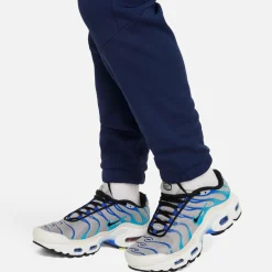 Nike Sportswear Poly Trainingspak Full-Zip Hooded Kids Donkerblauw Blauw Wit