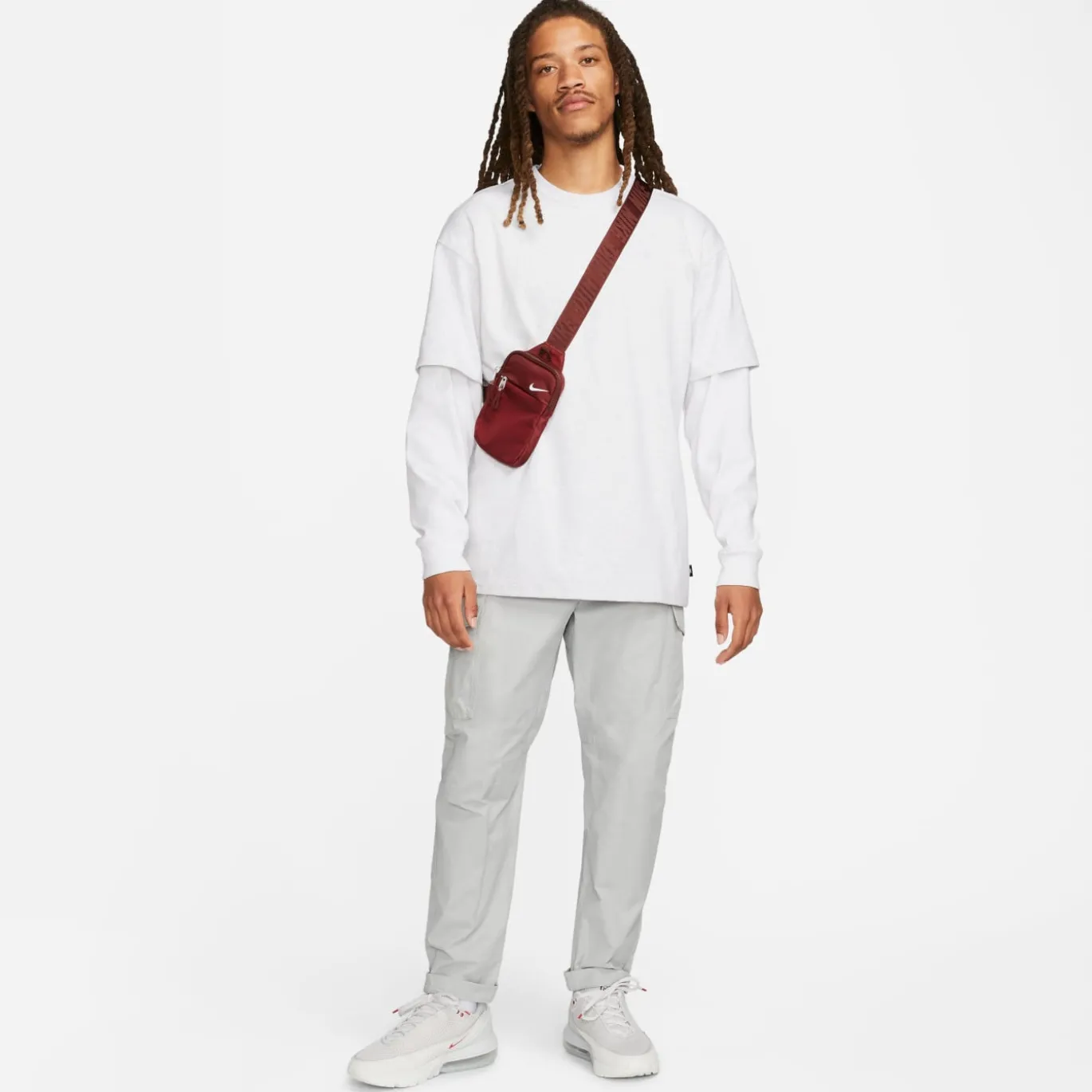 Nike Sportswear Premium Essentials T-Shirt Lichtgrijs