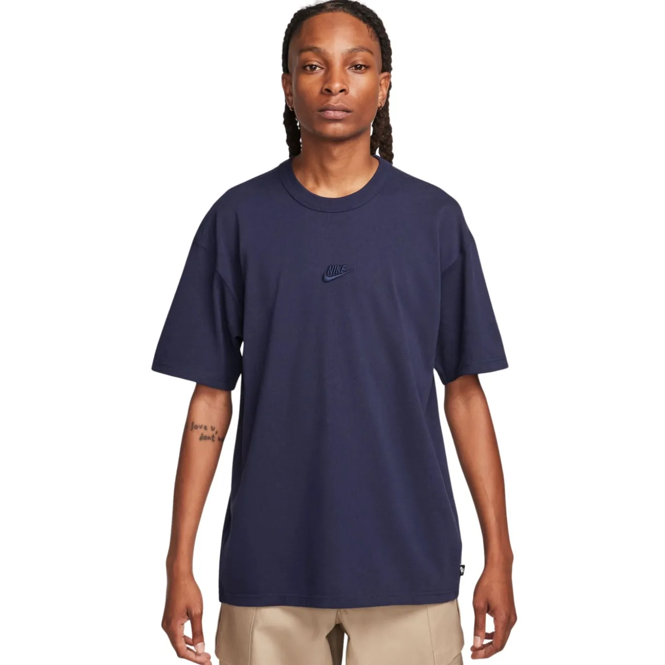 Nike Sportswear Premium Essentials T-Shirt Donkerblauw