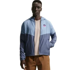 Nike Sportswear Sport Casual Jack Hooded Lichtblauw Donkerblauw