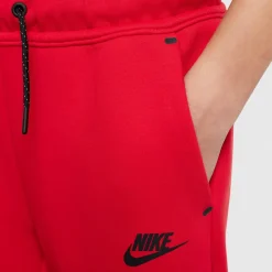 Nike Sportswear Tech Fleece Joggingbroek Kids Rood Zwart