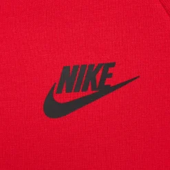 Nike Sportswear Tech Fleece Vest Kids Rood Zwart