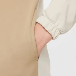 Nike Sportswear Trainingspak Full-Zip Kids Lichtbruin Beige Wit