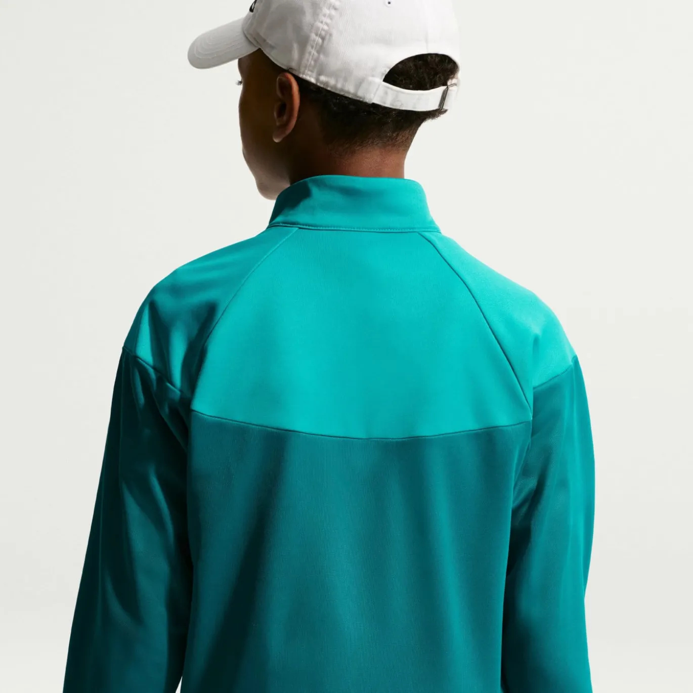 Nike Sportswear Trainingspak Full-Zip Kids Blauwgroen Lichtgroen Wit
