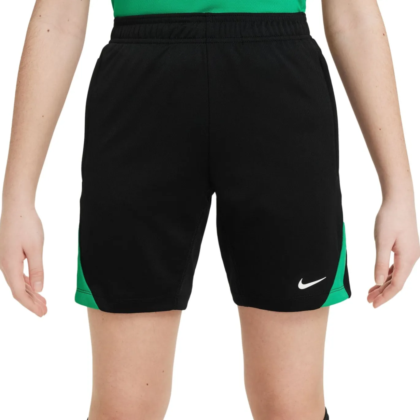 Nike Strike Trainingsbroekje Kids Zwart Groen Wit