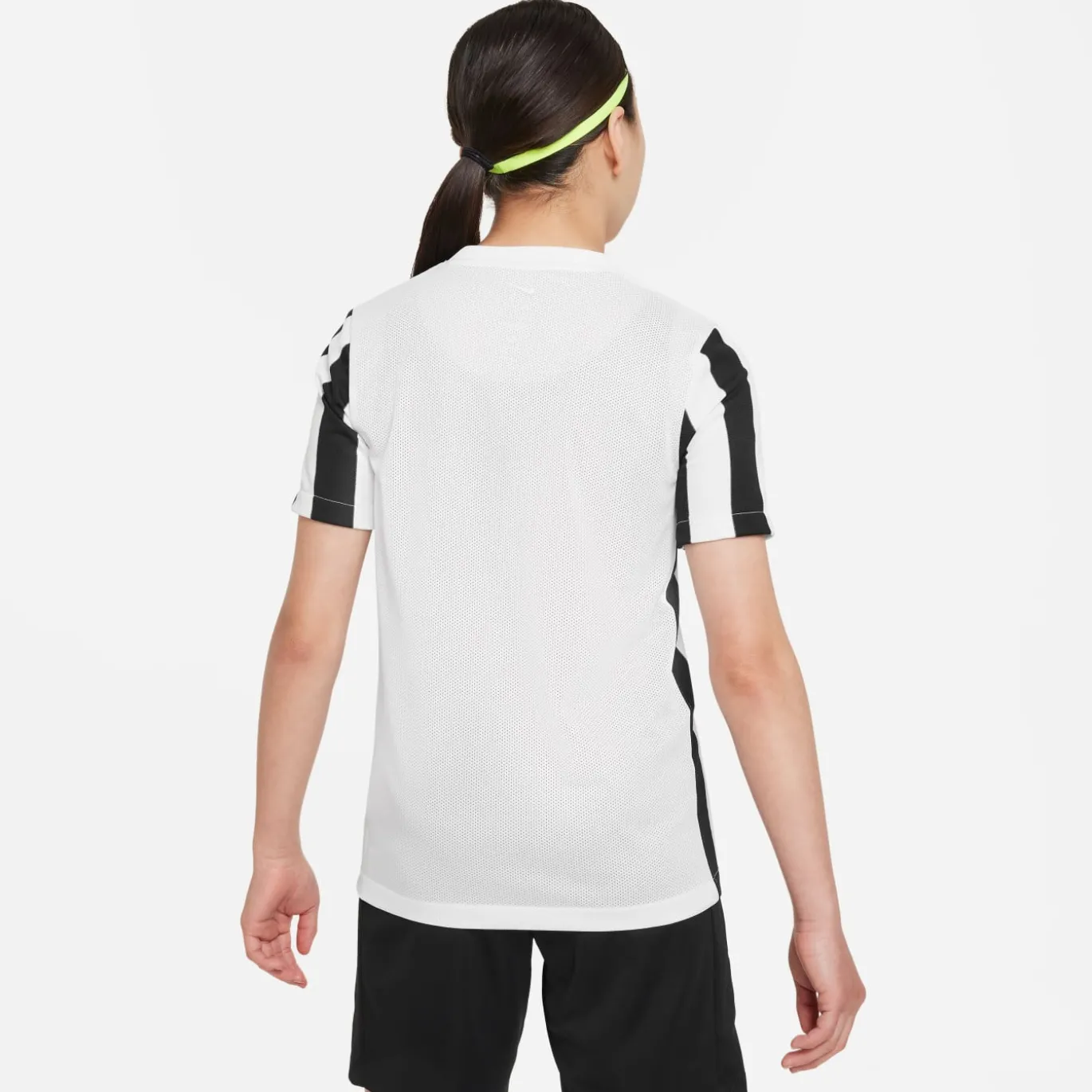 Nike Striped Division IV Voetbalshirt Kids Wit Zwart