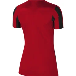 Nike Striped Division IV Voetbalshirt Dames Rood Zwart